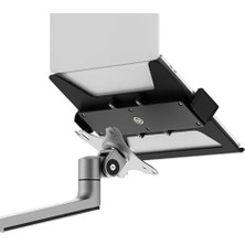 Skygo Npo Stdnbh6 Vesa Uyumlu Laptop Tutucu Tepsi, 10"-17" Notebook Standı, Monitör Kolu Aparatı, Ayarlanabilir Klipsli Raf (Siyah)