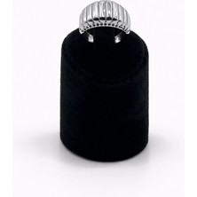 Pangu Çizgili Dokulu Kalın Gümüş Renk Çelik Yüzük