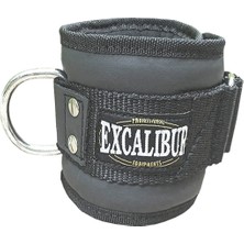 PremiumPort Siyah Hakiki Deri Fitness El ve Ayak Bilek Kayışı Seti