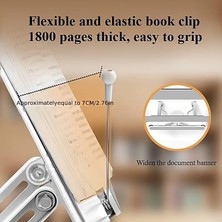 Skygo Tablet ve Kitap Okuma Standı – Ayarlanabilir Katlanabilir Masaüstü Tutucu, Ergonomik Tasarım, Sağlam Alüminyum Alaşım, Ev ve Ofis Kullanımı Için Evrensel Tablet Desteği | L111-SBT