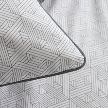 Skygo Ferne %100 Pamuk Tek Kişilik Nevresim Takımı Gri