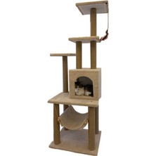 Feyza Design Renkli Kedi Tırmalama ve Oyun Evi, Eğlenceli Tasarım