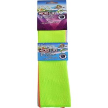 Skygo Microlüks Mikrofiber 3'lü Temizlik Bezi 2 Havlu + 1 Bez 30CM x 34CM