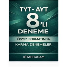 Tyt - Ayt 8’li Karma Deneme Seti | Ösym Formatında | Mini Deneme + Optik Hediye