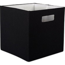 Skygo Dıı Katlanabilir Polyester Saklama Küpü, Katı, Hafif ve Dayanıklı, Küçük Kare, 28X28X28 Cm, Siyah