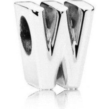 Kumi Bileklik Ve Kolye Için Harf Gümüş Kaplama Charm