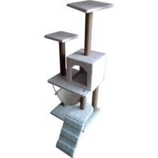 Feyza Design Rahat ve Şık Kedi Evi ile Tırmalama Alanı, Kedinizin Konforu Için Ideal
