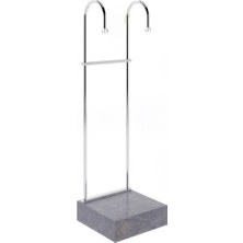 Md Vitrin Dekorasyon Krom Kaplama Çift Kollu Magaza Dekorasyonu Askı Sistemi