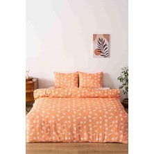 Skygo Turuncu Papatyalı Tek Kişilik Pamuklu Nevresim Takımı
