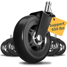 Skygo Lifelong Ofis Sandalyesi Tekerlekleri Yedek Kauçuk Tekerleği, Tüm Zeminler Için, Ofis Sandalyeleri Ev ve Ofis Sandalyeleri Için Tekerlekler (5 'li Set Halinde Satılır)