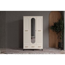 Doressa Hima Moon 3 Kapılı Aynalı Gardırop