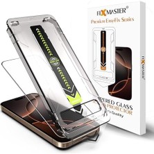 Skygo 17 Pro Max Uyumlu Ultra Clear Hd (Şeffaf) Temperli Cam, Easy Fix Kolay Kurulum Serisi Yüksek Kaliteli Ekran Koruyucu