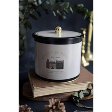 Skygo Desenli Erzak Saklama Kabı - Metal Saklama Kabı 17,5 cm x 15,5 cm (Azura Coffee)