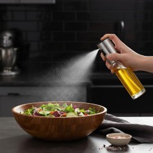 Skygo 1 Adet Cam Sprey Yağlık, Paslanmaz Çelik Başlıklı 100 ml Yağ ve Sirke Püskürtücü, Pratik ve Taşınabilir Mutfak Gereci, Airfryer ve Salata Için Ideal