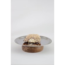 Skygo & Ahşap Tabanlı Metal 18 cm Yuvarlak Servis/sunum Tabak Dekoratif Stand