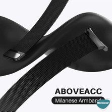 Skygo Galaxy 8 40MM Milanese Loop Için Kordon Siyah