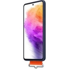 Skygo Galaxy A73 Kordonlu Silikon Kılıf - Lacivert