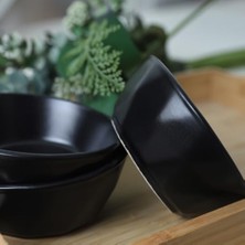 Skygo Mat Siyah Kristal Çerezlik/sosluk 12 cm 6 Adet 956