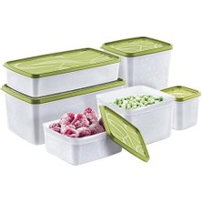 Skygo Life Derin Dondurucu Saklama Kabı 6'lı Set 9.5 Litre - Bpa (Yeşil)