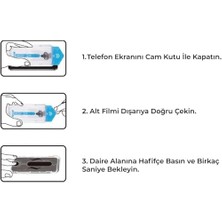 Skygo Mopal 13/13 Pro Uyumlu Uygulama Aparatlı Tam Kaplayan Duster Killer Cam Telefon Ekran Koruyucu