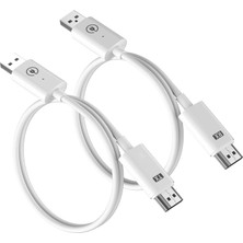 Skygo HDMI Kablosuz, Kablosuz HDMI Verici ve Alıcı, 5g/2.4g HDMI Kablosuz Aktarım, 164 Ft/50 M HDMI Kablosuz, Dizüstü Bilgisayardan Hdtv/projektör/monitöre Video Akışı Için (Beyaz)