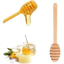 Skygo 4 Adet Özel Üretim El Yapımı Doğal Ahşap Bal Kaşığı, 4'lü Ahşap Bal Kaşığı