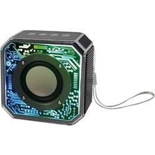 Skygo 800 Mah Kablosuz 5.2 Ledli Taşınabilir Bluetooth Hoparlör Siyah Bts-86