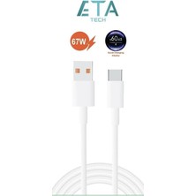 Skygo Eta Tech ETA67T Type-C To Usb-A, Pd, 67 Watt, 6 Amper, 1 Metre, Şarj Data Kablosu