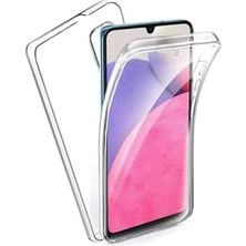 Skygo A04 360 Derece Kılıf Şeffaf Silikon Ön Arka ile Uyumlu