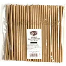 Skygo Körüklü Kağıt Pipet 200 Adet