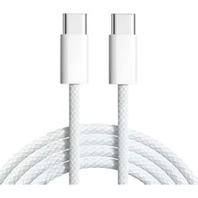 Skygo Type-C To Type-C Örgülü Kablo Pd 60W 3A Hızlı Şarj USB 1m | 15, 16,, Laptop ve Kulaklıklar Için Yüksek Hızlı Veri Transferi, Evınto