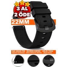 Trendburada Huawei Watch Gt Gt2 Gt3 Gt4 Gt5 Pro 46mm-Xiaomi Redmi Watch 5 Active-Lite 22mm Nato Kumaş Saat Kordonu TB1