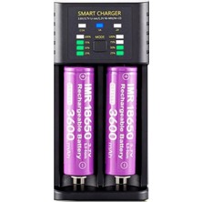 Skygo Akıllı Pil Şarj Cihazı Lityum Iyon + Ni Mh + Ni CD PILLER/GT-BC06