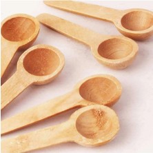 Skygo Bev Kitchen 6'lı Ahşap Baharatlık - Ölçek Kaşığı - Ahşap Kaşık 7 cm Ahşap