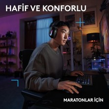 Skygo G G522 Lıghtspeed Kablosuz Oyuncu Kulaklığı, Lıghtsync Rgb Aydınlatmalı, Senkronize Pro-G Ses, Hafif ve Konforlu Tasarım, Siyah