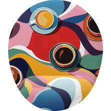 Skygo Kahve Desenli Bilek Destekli Mouse Pad