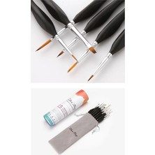 Skygo 15 Parça Detay Boya Fırça Seti Akrilik Sulu Boya Yağlı Boya Için Uygun Silindir Çantalı