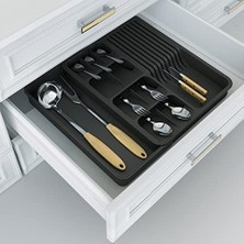 Skygo Genişleyebilir Çekmeci Içi Düzenleyici Ayarlanabilir Kaşıklık ve Bıçaklık Seti