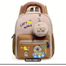 Sanrio Kahverengi Kalın Capybara Anaokulu Çantası