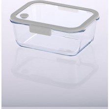 Skygo Glace Vakumlu Cam Saklama Kabı 1200 ml Gri