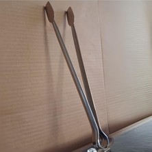 Skygo Klasik Metal Mangal Maşası 36 Cm-32 Cm-27 cm Uzun-Kısa Boy Çelik Yemek Barbekü Izgara Kömür Köz (36 cm - 1 Adet)