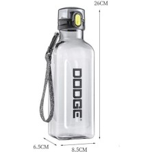 Skygo Spor Su Şişesi, 1000ML Şeffaf Kare Tasarım, Sızma Önleyici Kapaklı, Bpa Malzeme, Fitness ve Sporlar Için Pratik, Hafif ve Dayanıklı Su Şişesi