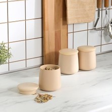 Skygo Lola 3 Lü Baharat Takımı Bej