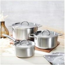 Skygo De Buyer Alchımy 6 Parçalı Paslanmaz Çelik Tencere Seti