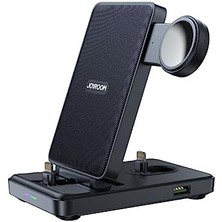 Skygo JR-WQS02 4-In-1 Katlanabilir Kablosuz Şarj Istasyonu Type-C Siyah Standart