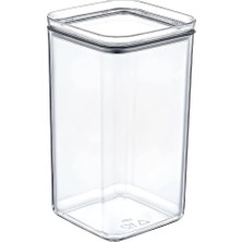 Skygo 1,5 L Kare Vakumlu Kap Kuru Gıda Baklagil Saklama Üçlü Hava Almayan Un Tahıl Erzak Koyma Kutu (1)