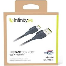 Skygo By - Instantconnect Kablo Usb-A Usb-C,mavi,1.5m