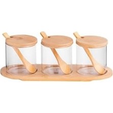 Skygo Lia 3'lü Borosilikat Baharat Seti