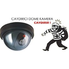 Skygo LR-SK04 Hareket Sensörlü Pilli Caydırıcı Dome Kamera, Harekete Duyarlı Çalışan Sahte Güvenlik Kamerası