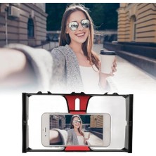 Skygo Cep Telefonu Için Tutucu Kafes, Canlı Yayın Vlog, Kick, Youtubes Için Mini Taşınabilir Panel, Kıskaçlı Telefon Tutucu, Youtube ve Yayıncı Telefon Sabitleyici PU3007 (PU3007 - Kırmızı)